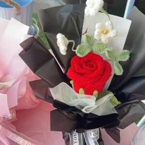 Handcrafted Red Rose Bouquet